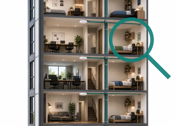 Analyse van een gebouw en de bestaande infrastructuur